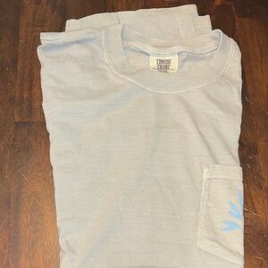 Comfort Colors Sky Blue Tee with Pocket